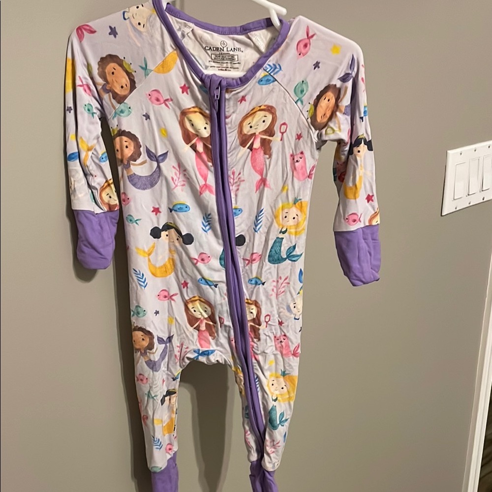 Caden Lane Purple mermaid pajamas